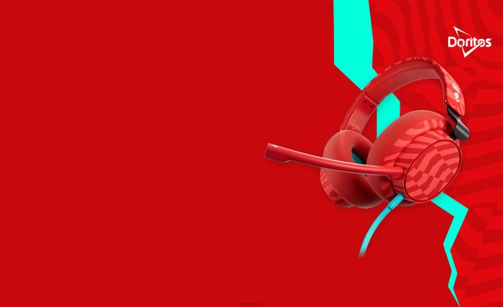 skullcandy x doritos slyr multi-plattform kablet gaming headsetSkullcandy 8B2NF70 doritos rød