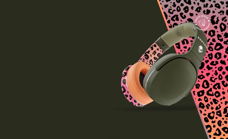 skullcandy x burton crusher evo sensoriske basshodetelefoner med personlig lydSkullcandy 8B2NF59 slem natur