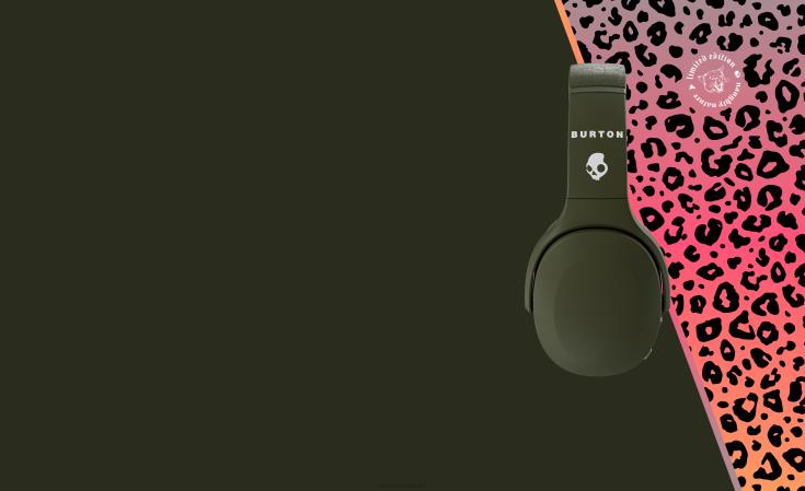skullcandy x burton crusher evo sensoriske basshodetelefoner med personlig lydSkullcandy 8B2NF59 slem natur