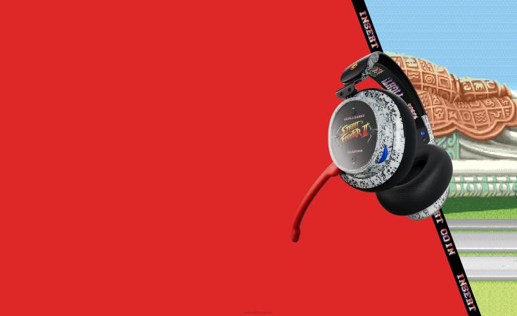 skullcandy x street fighter plyr trådløst spillhodesett med flere plattformerSkullcandy 8B2NF69 gatekjemper