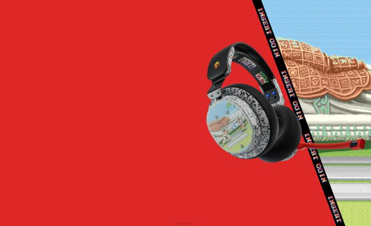 skullcandy x street fighter plyr trådløst spillhodesett med flere plattformerSkullcandy 8B2NF69 gatekjemper