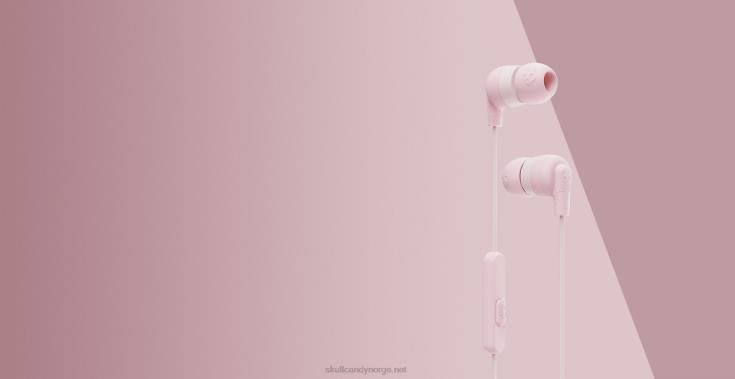 de originale essensielle ink'd+ørepluggene med mikrofonSkullcandy 8B2NF31 bleknet rosa