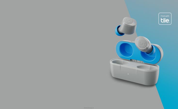 helt trådløse essensielle jib true 2 trådløse ørepropperSkullcandy 8B2NF26 lys grå/blå