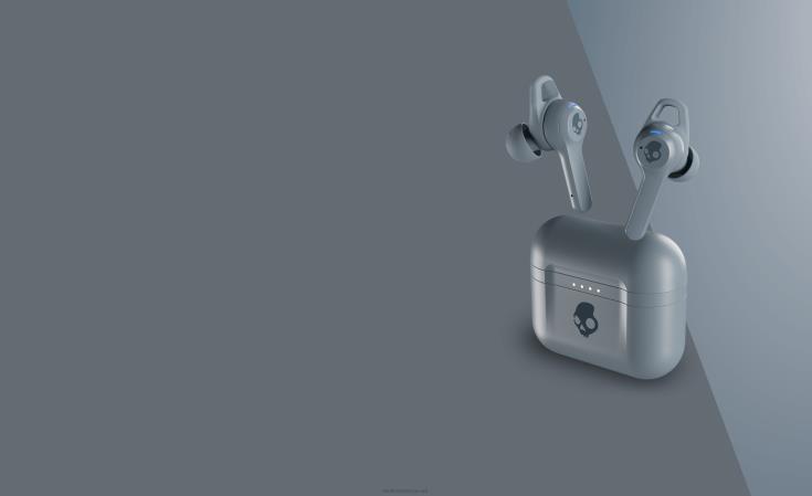 ingen ledninger ingen støy indy anc støyreduserende ekte trådløsSkullcandy 8B2NF4 kjølig grå