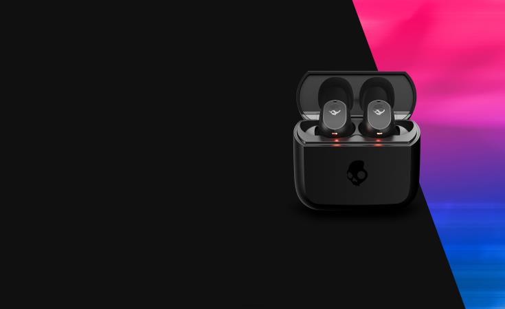 lommestørrelse og tilpassede mod ekte trådløse ørepropperSkullcandy 8B2NF19 ekte svart