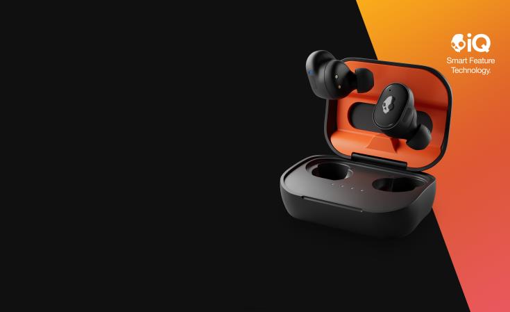 oppgraderbar teknologisk trådløs lading grind fuel ekte trådløse ørepropperSkullcandy 8B2NF7 svart/oransje