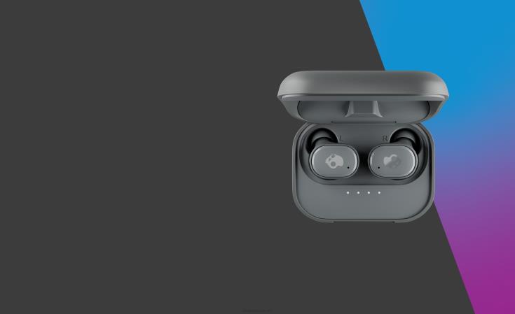 oppgraderbare tech førsteklasses lyd sliper ekte trådløse ørepropperSkullcandy 8B2NF11 kjølig grå