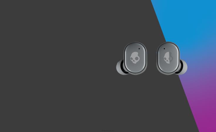 oppgraderbare tech førsteklasses lyd sliper ekte trådløse ørepropperSkullcandy 8B2NF11 kjølig grå