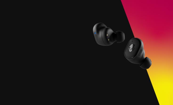 oppgraderbare tech førsteklasses lyd sliper ekte trådløse ørepropperSkullcandy 8B2NF9 ekte svart