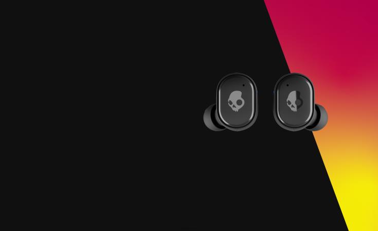 oppgraderbare tech førsteklasses lyd sliper ekte trådløse ørepropperSkullcandy 8B2NF9 ekte svart