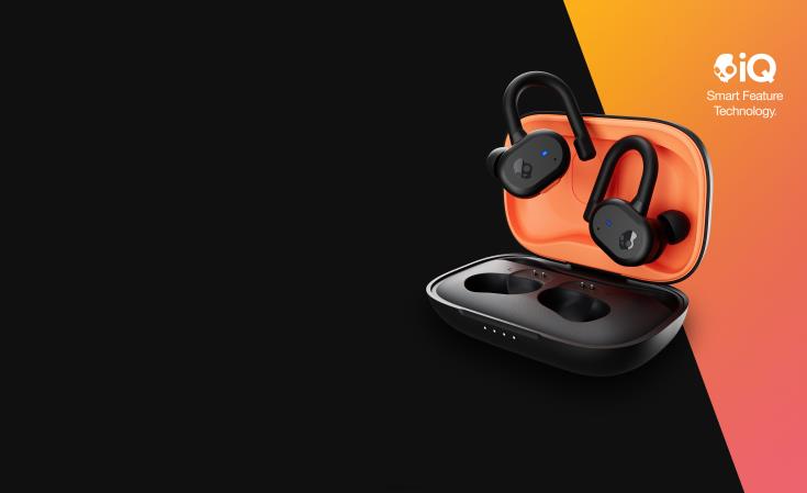 oppgraderbare tech sikker passform push aktive ekte trådløse ørepropperSkullcandy 8B2NF15 svart/oransje