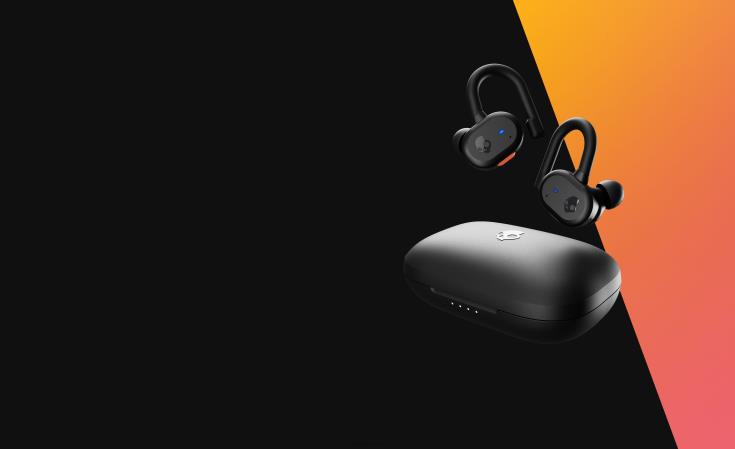 oppgraderbare tech sikker passform push aktive ekte trådløse ørepropperSkullcandy 8B2NF15 svart/oransje