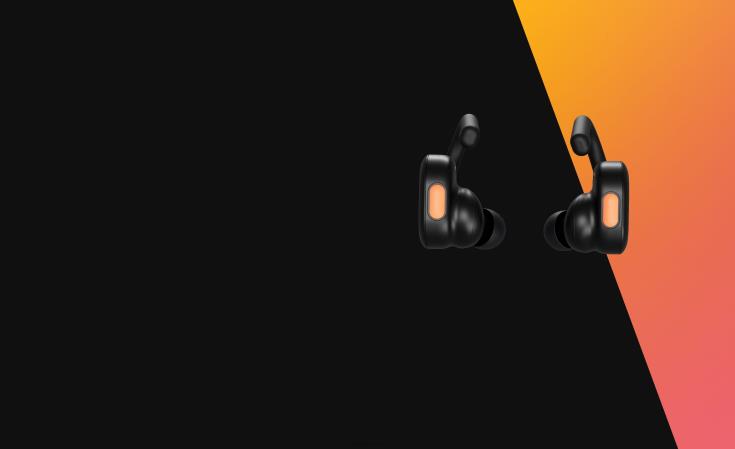 oppgraderbare tech sikker passform push aktive ekte trådløse ørepropperSkullcandy 8B2NF15 svart/oransje
