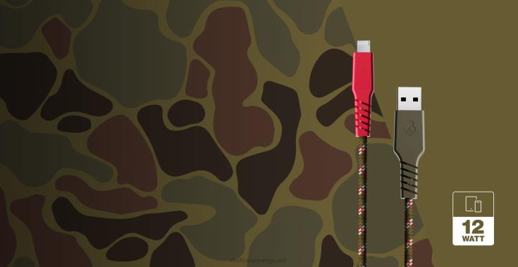 din vei til strømlinje+ flettet ladekabelSkullcandy 8B2NF40