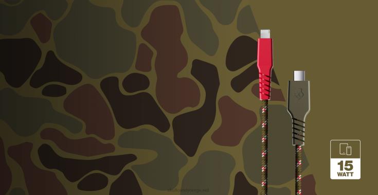 din vei til strømlinje+ flettet ladekabelSkullcandy 8B2NF41