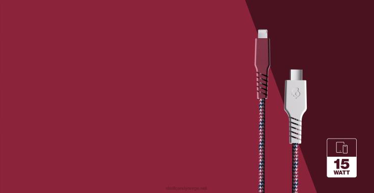 din vei til strømlinje+ flettet ladekabelSkullcandy 8B2NF42 vice/crimson