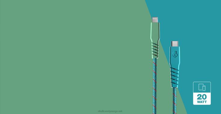 din vei til strømlinje+ flettet ladekabelSkullcandy 8B2NF46