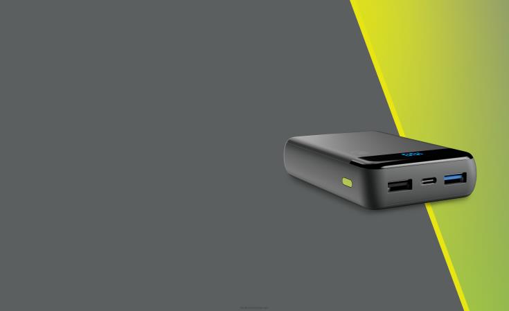 fett rask og fleksibel fat stash 2 10000 mah bærbar batteripakkeSkullcandy 8B2NF38 kjølig grå/gul